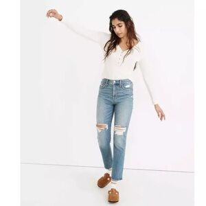 Madewell The Perfect Vintage Distressed Jeans 28